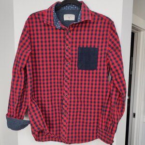 Mens London Prodigy cotton blend long sleeve button down